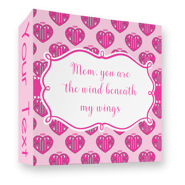 Custom Love You Mom 3 Ring Binder - Full Wrap - 3"