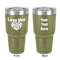 Love You Mom 30 oz Stainless Steel Tumbler - Olive - Double-Sided