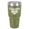 Love You Mom 30 oz Stainless Steel Ringneck Tumbler - Olive - Front