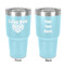 Love You Mom 30 oz Stainless Steel Ringneck Tumbler - Teal - Double Sided - Front & Back