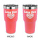 Love You Mom 30 oz Stainless Steel Tumbler - Coral - Double Sided