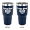Love You Mom 30 oz Stainless Steel Ringneck Tumblers - Navy - Double Sided - APPROVAL