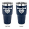 Love You Mom 30 oz Stainless Steel Tumbler - Navy - Double Sided