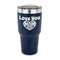 Love You Mom 30 oz Stainless Steel Tumbler - Navy - Single Sided