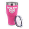 Love You Mom 30 oz Stainless Steel Ringneck Tumblers - Pink - LID OFF
