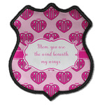 Love You Mom Iron On Shield Patch C