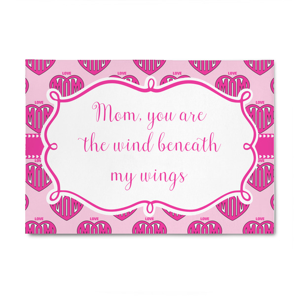 Custom Love You Mom 4' x 6' Patio Rug