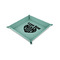 Love You Mom 6" x 6" Teal Leatherette Snap Up Tray - CHILD MAIN