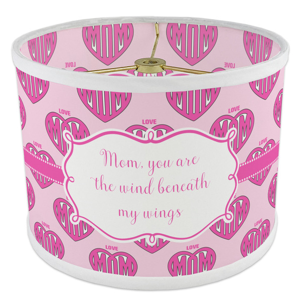 Love You Mom 8" Drum Lampshade - ANGLE Poly-Film