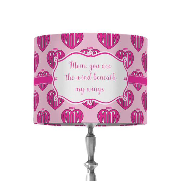 Custom Love You Mom 8" Drum Lamp Shade - Fabric