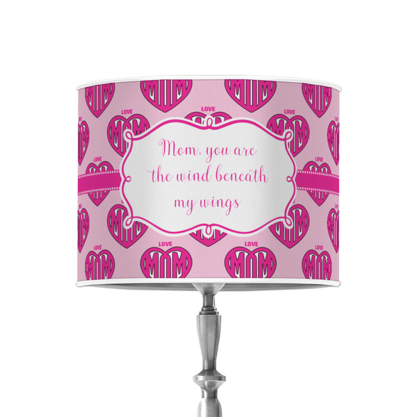 Love You Mom 8" Drum Lampshade - ON STAND (Poly Film)
