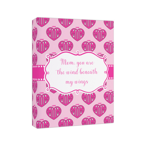 Love You Mom 8x10 - Canvas Print - Angled View