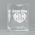 Love You Mom Acrylic Pen Holder