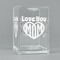 Love You Mom Acrylic Pen Holder - Angled View