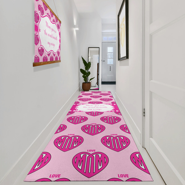 Love You Mom Area Rug Sizes - In Context (vertical)