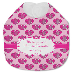 Love You Mom Jersey Knit Baby Bib