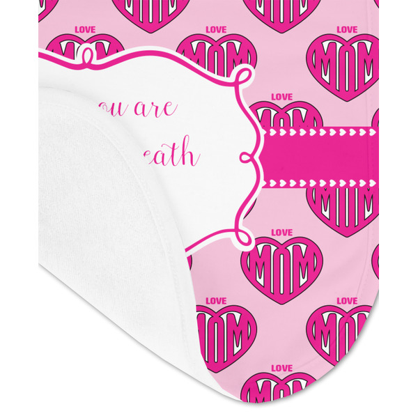 Love You Mom Baby Bib - AFT detail