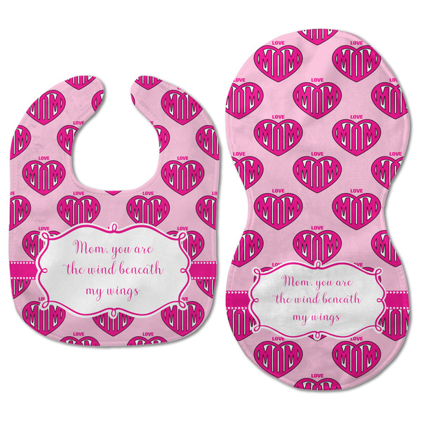 Love You Mom Baby Bib & Burp Set - Approval (new bib & burp)