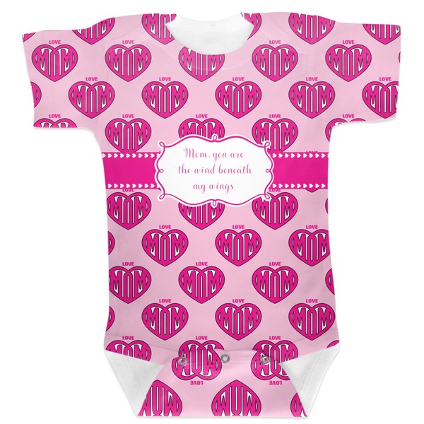 Custom Love You Mom Baby Bodysuit 0-3