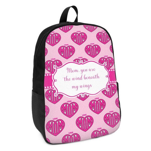 Custom Love You Mom Kids Backpack