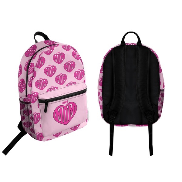 Love You Mom Backpack front and back - Apvl