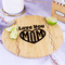 Love You Mom Bamboo Cutting Board - In Context