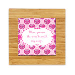 Love You Mom Bamboo Trivet with Ceramic Tile Insert