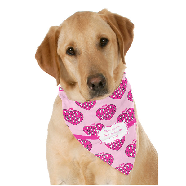 Custom Love You Mom Dog Bandana Scarf