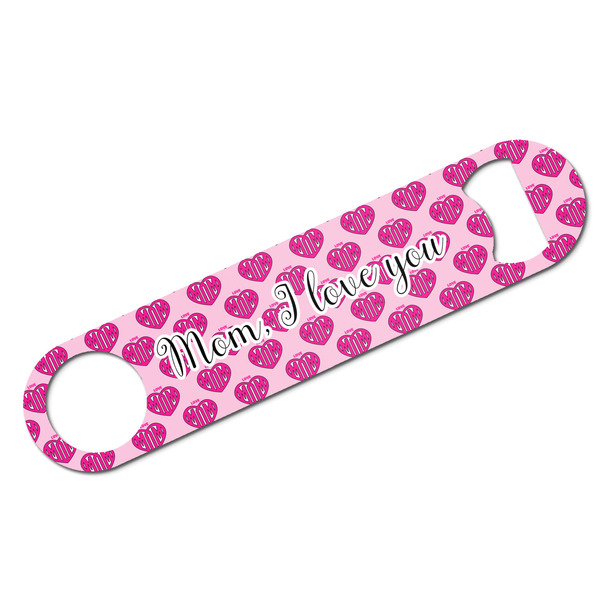 Custom Love You Mom Bar Bottle Opener
