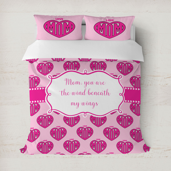 Custom Love You Mom Duvet Cover Set - Full / Queen