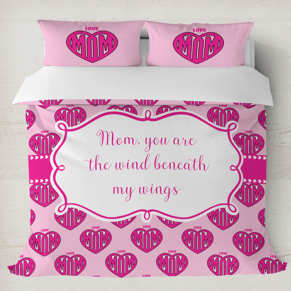 Custom Love You Mom Duvet Cover Set - King
