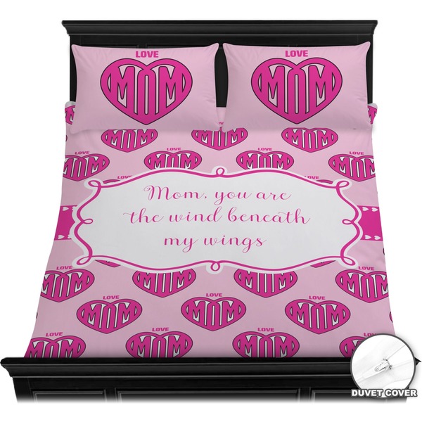 Love You Mom Bedding Set (Queen) - Duvet