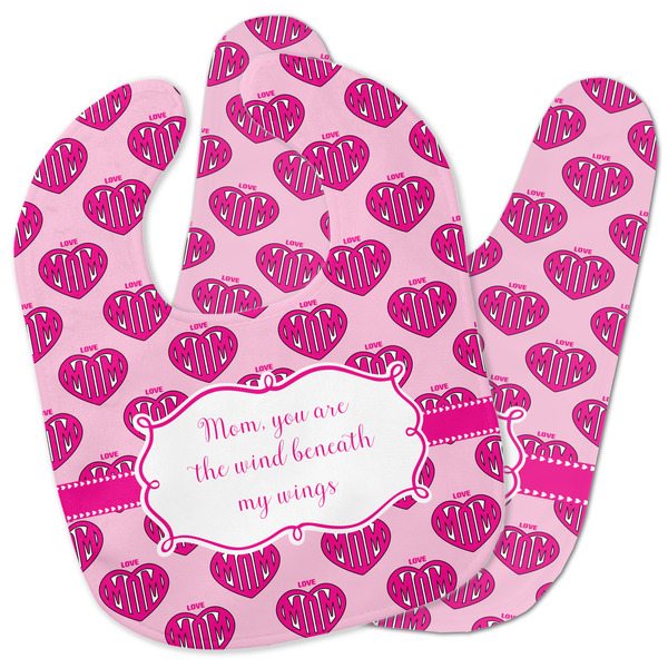 Custom Love You Mom Baby Bib
