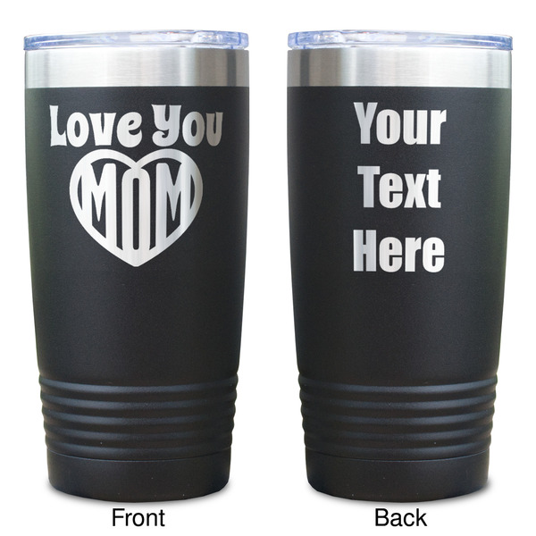 Love You Mom Black Polar Camel Tumbler - 20oz - Double Sided  - Approval