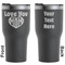 Love You Mom Black RTIC Tumbler - Front and Back
