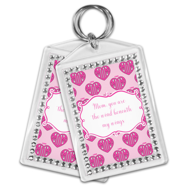 Love You Mom Bling Keychain - MAIN