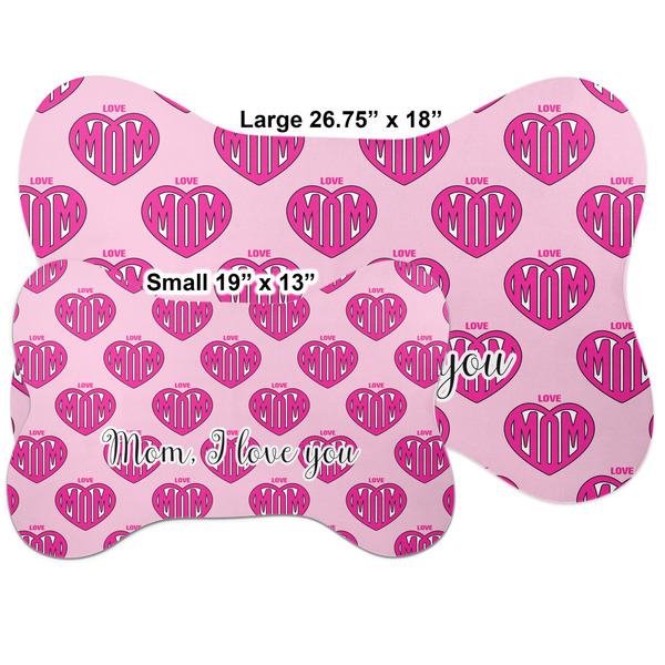 Love You Mom Bone Shaped Mat Comparison