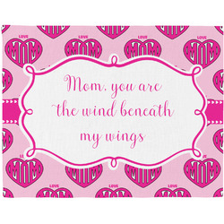 Love You Mom Woven Fabric Placemat - Twill