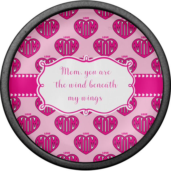 Love You Mom Cabinet Knob - Black - Front