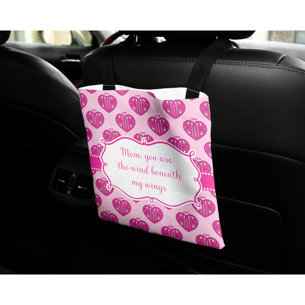 Love You Mom Car Bag - In Use