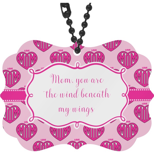 Custom Love You Mom Rear View Mirror Charm