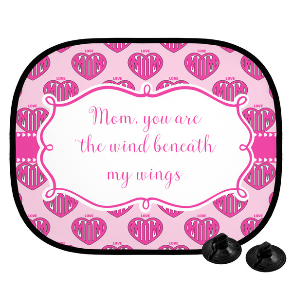 Custom Love You Mom Car Side Window Sun Shade