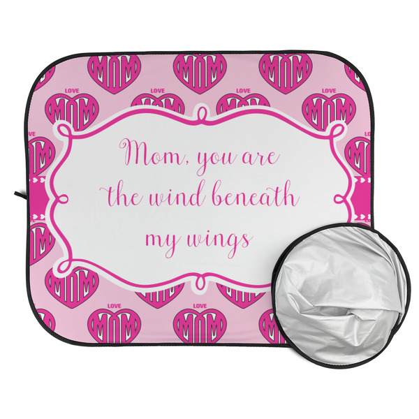 Love You Mom Car Sun Shades - FOLDED & UNFOLDED