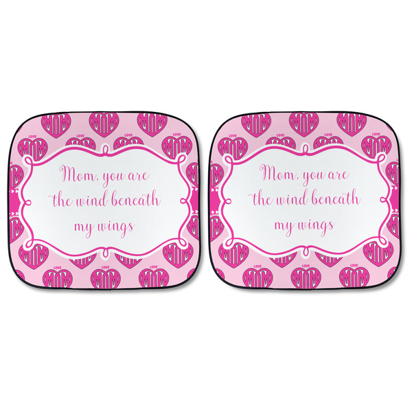 Love You Mom Car Sun Shades - FRONT