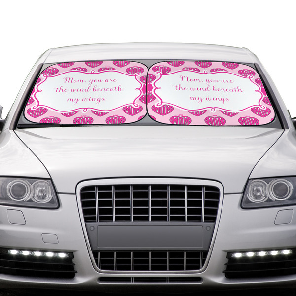 Love You Mom Car Sun Shades - IN CONTEXT