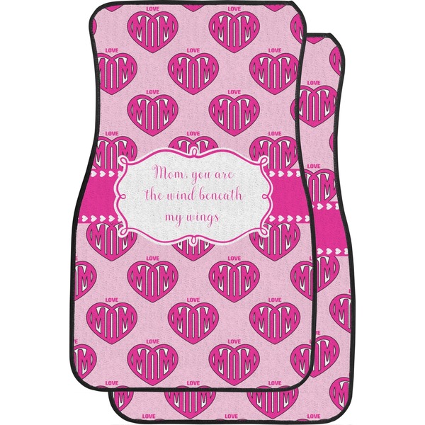 Custom Love You Mom Car Floor Mats (Front Seat)