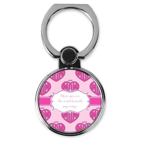 Custom Love You Mom Cell Phone Ring Stand & Holder