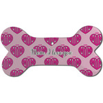 Love You Mom Ceramic Dog Ornament - Front