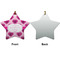 Love You Mom Ceramic Flat Ornament - Star Front & Back (APPROVAL)