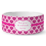 Love You Mom Ceramic Dog Bowl